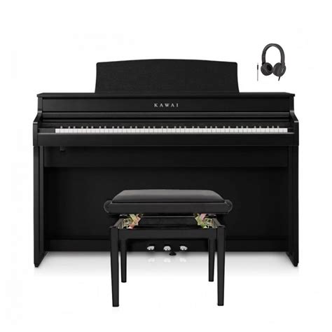 Kawai Ca Digital Piano Package Satin Black Gear Music