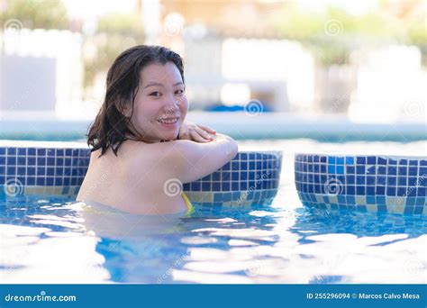 Summer Holidays Natural Portrait Of Young Happy And Attractive Asian