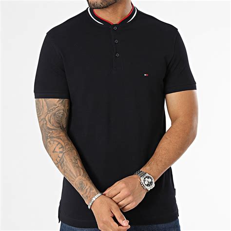 Tommy Hilfiger Polo Manches Courtes Mao Rwb Tipped Slim 4752 Bleu Marine