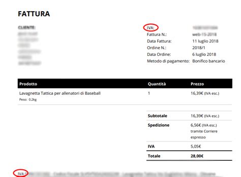 Label Partita Iva In Fattura WordPress Org