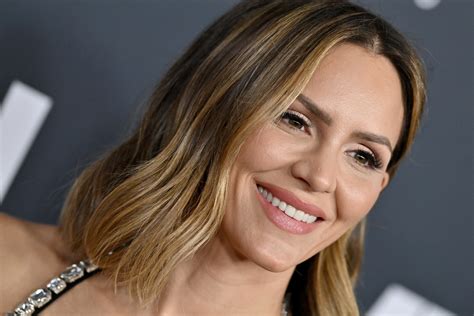 Katharine McPhee Flaunts Toned Figure In Blue Bikini While Celebrating