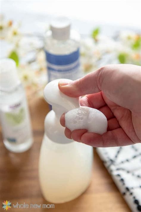 Homemade Moisturizing Foaming Hand Soap Whole New Mom