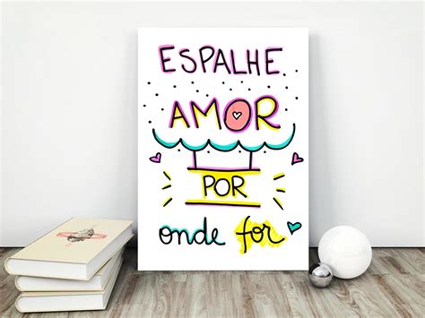 Placa Decorativa X Cm Espalhe Amor Por Onde For Elo