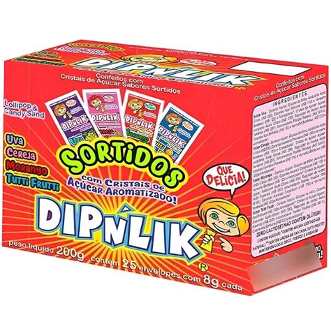 Pirulito Dipnlik Display C 25unidades 200g DIPNLIK Shopee Brasil