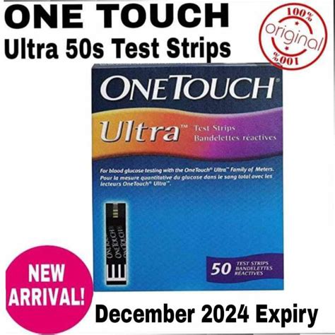 One Touch Ultra Strips 50strips Per Box 100 Legit Shopee Philippines