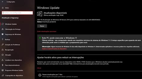 Atualização Kb5005463 Do Windows 10 Força Instalação Do Pc Health Check