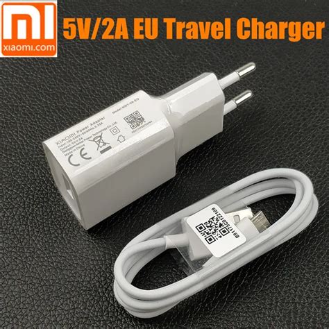 Original EU xiaomi redmi note 5 Charger 5V/2A Usb wall power Adapter ...