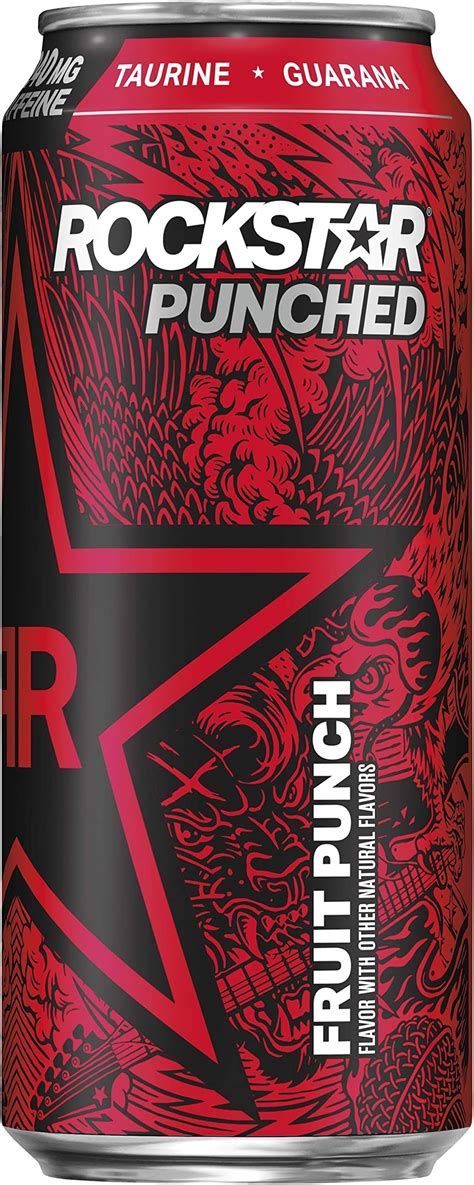 Amazon Rockstar Punched Energy Drink Fruit Punch Oz Cans