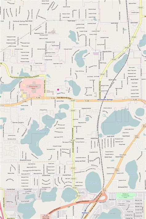 Detailed Editable Vector Map of Altamonte Springs – Map Illustrators