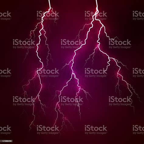 Vector Bright Lightning On A Background Stock Illustration Download