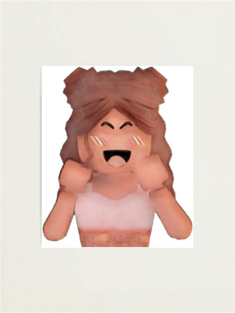 Beauty Aesthetic Roblox Girl Photographic Print For Sale By Michae5horpe Redbubble