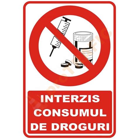 Indicator De Securitate De Interzicere Interzis Consumul De Droguri