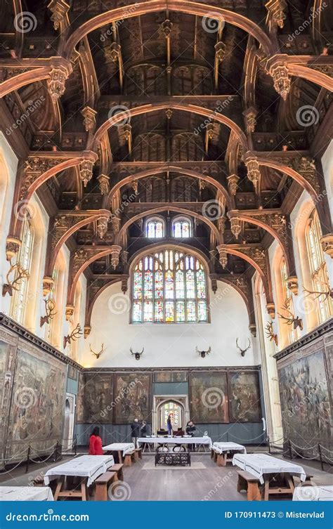 London Uk May 2019 Hampton Court Palace Interiors Stock Image