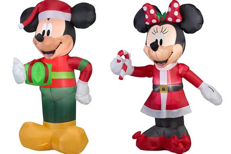 Walmart Mickey Mouse Inflatable Christmas Decorations Walmart 3 Tall