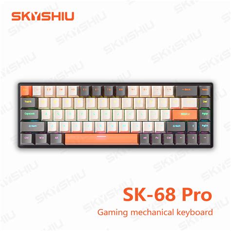 Skyshiu Sk Mechanical Keyboard Keys Mechanical Keyboard Hot Swappable With Red Switches