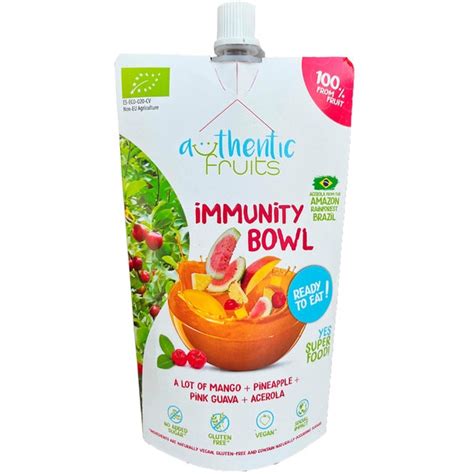 Immunity Bowl Frutos Tropicais Embalagem 190 G AUTHENTIC Fruits