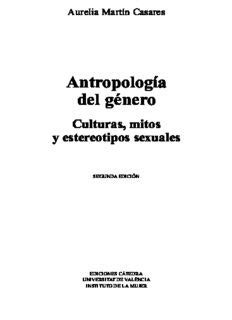 Download Antropología del género Culturas mitos y estereotipos