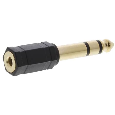 Adaptateur audio Fiche JACK 6 35 mm vers 3 5mm mâle femelle Casque