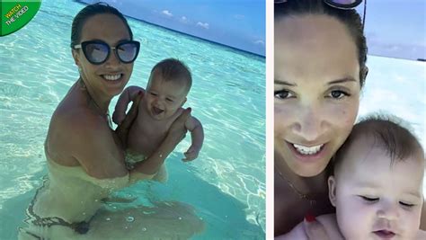 Myleene Klass Ditches Bikini Top While Swimming With Son In Maldives Mirror Online