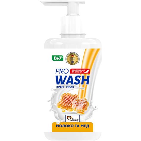 Крем-мило Pro Wash Молоко та мед рідке 470 г купити онлайн | замовити в ...
