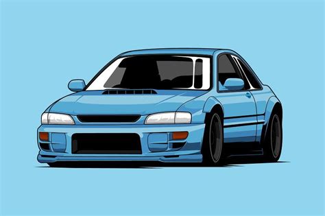 Jdm Classic Car Vector Illustration In 2022 Car Vector Classic Cars