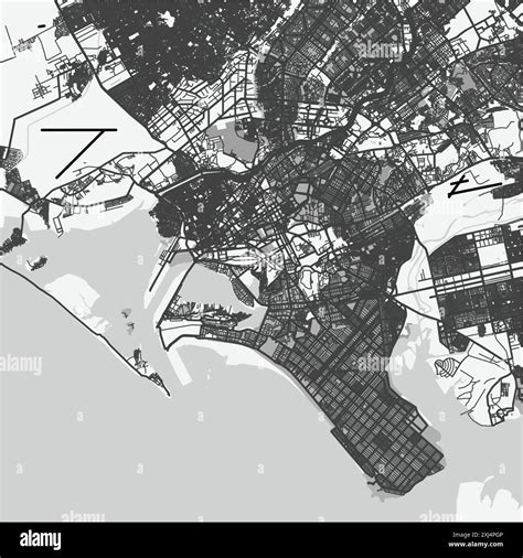 Karachi Map Black Black And White Stock Photos And Images Alamy
