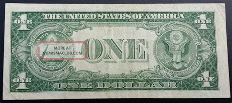 1935 E Silver Certificate Blue Label Seal One Dollar Bill