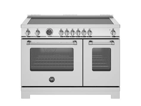 48 inch Induction Range, 6 Heating Zones and Cast Iron Griddle, Electric Self-Clean Oven ...