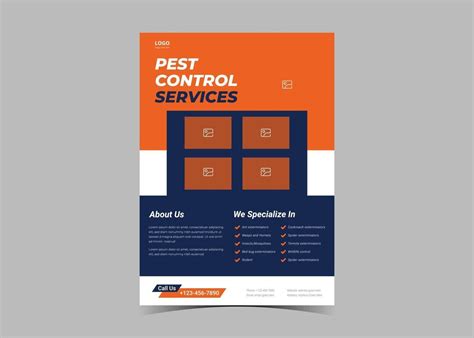 Pest Control Flyer Design Template 3252564 Vector Art At Vecteezy