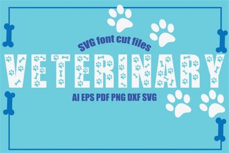 Veterinary Font Cut Files Graphic By Ktwop · Creative Fabrica