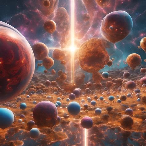 Premium Photo Render A Surreal Depiction Of A Multiverse A