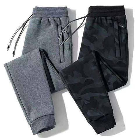 Mens Sweatpants Joggers Winter Pants Trousers Pocket Drawstring