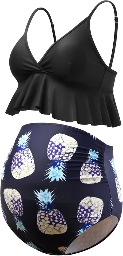 Amazon Ginkana Maternity Bikini Set Flounce Swimsuit Bathing Suit