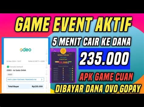 Cuan Lagi 235K Apk Penghasil Saldo Dana Tercepat 2024 Game