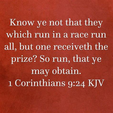 1 Corinthians 9 24 Know Ye Not That They Which Run In A Race Run All