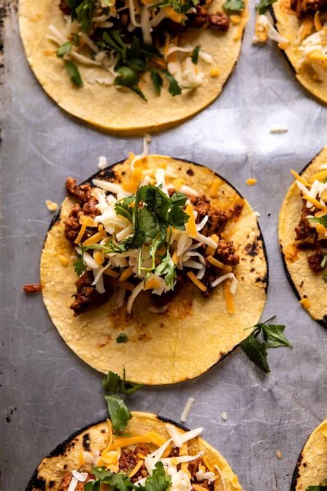 Crispy Chipotle Chicken Tacos With Cilantro Lime Ranch Half Baked