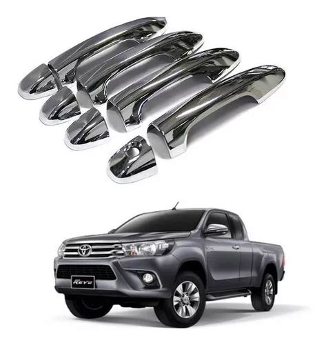 Cubre Manillas Cromadas Para Toyota Hilux 2016 2019 Cuotas sin interés