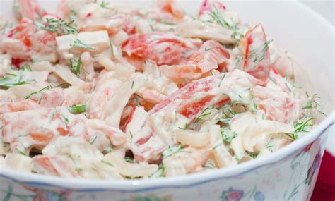 Salade aux crevettes et bâtonnets de crabe 7 délicieuses recettes