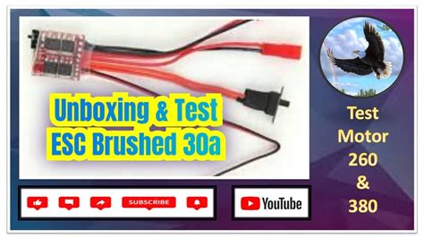 Unboxing And Test Esc Brushed 30a Youtube