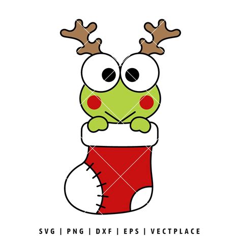 Keroppi Stocking Christmas SVG - Vectplace