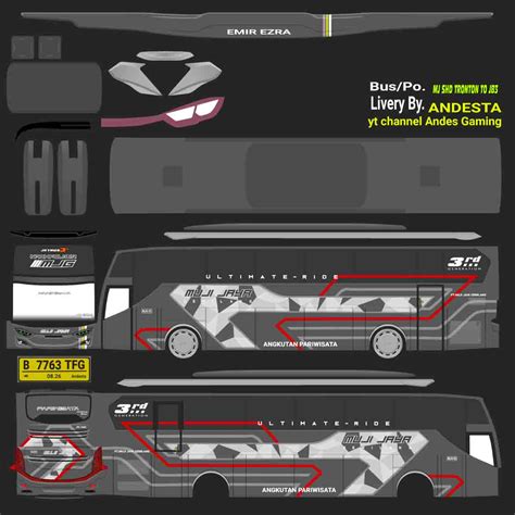 Livery Bussid Xhd Rombak To Jb Cek Disini Esportsku