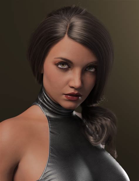 Romantic Side Tail Hair For Genesis Female Daz D