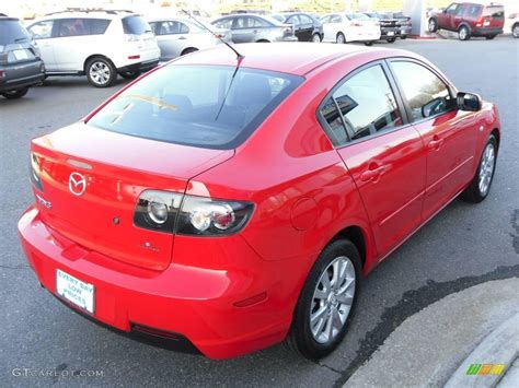 2008 True Red Mazda MAZDA3 I Touring Sedan 23860185 Photo 4