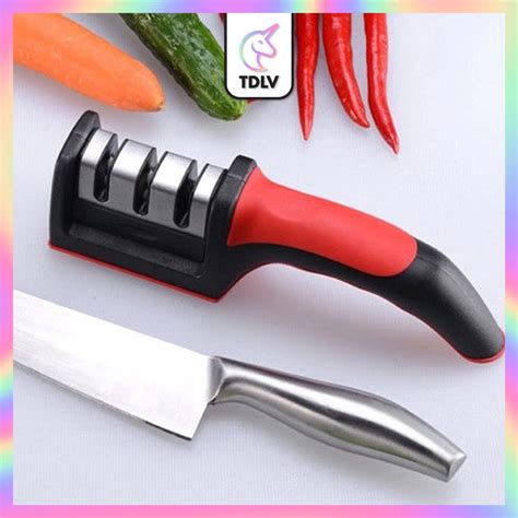 Tdlv Knife Sharpener Stages Pengasah Pisau Professional Kitchen