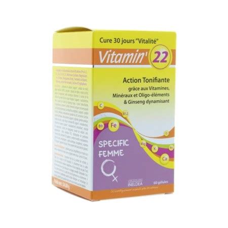 Vitamin 22 Specific Femme, 60 gélules - Livraison de parapharmacie ...