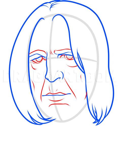 How To Draw Severus Snape Easy Step By Step Drawing Guide By Dawn