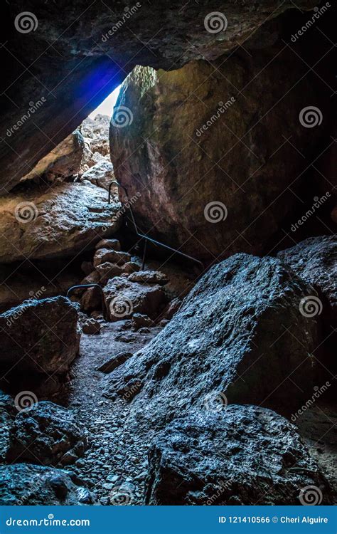 Entrance To Balconies Cave at Pinnacles National Park, California Stock ...