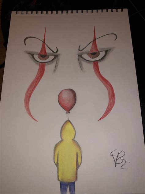 #It #itthemovie #drawing #tekening #tekenen #clown | Scary drawings, Scary clown drawing, Easy ...