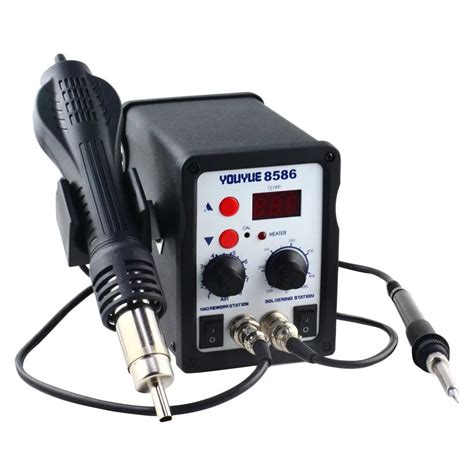 YOUYUE 8586 AC 110V / 220V 700W 2 in 1 SMD Rework Soldering Station Hot ...