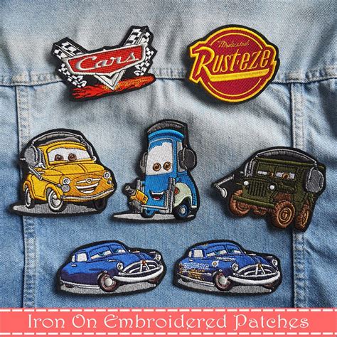 Iron On Embroidered Patches Cars Rust Eze Luigi Guido